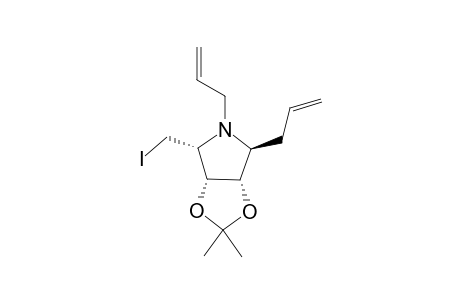 (2S,3S,4R,5R)-1,2-DIALLYL-5-IODOMETHYL-3,4-O-ISOPROPYLIDENEPYRROLIDINE-3,4-DIOL