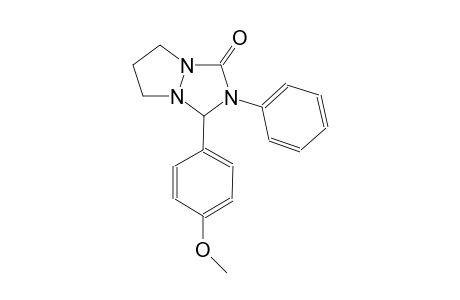 3-(4-methoxyphenyl)-2-phenyltetrahydro-1H,5H-pyrazolo[1,2-a][1,2,4]triazol-1-one