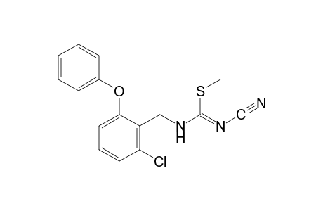 3-(2-chloro-6-phenoxybenzyl)-1-cyano-2-methyl-2-thiopseudourea