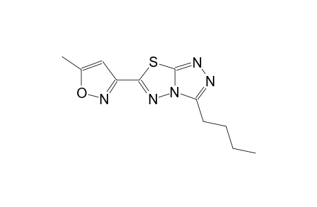 [1,2,4]triazolo[3,4-b][1,3,4]thiadiazole, 3-butyl-6-(5-methyl-3-isoxazolyl)-