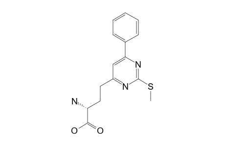 (S)-GAMMA-(2-METHYLTHIO-6-PHENYLPYRIMIDIN-4-YL)-ALPHA-AMINOBUTYRIC-ACID