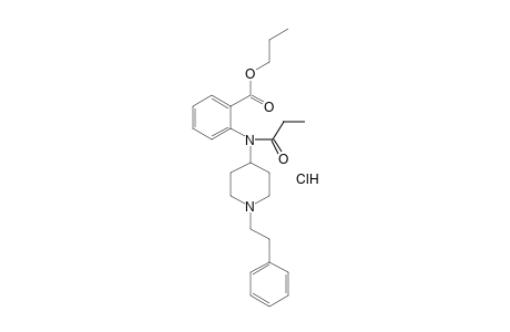 N-(1-PHENETHYL-4-PIPERIDYL)-N-PROPIONYLANTHRANILIC ACID, PROPYL ESTER, MONOHYDROCHLORIDE