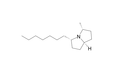 (+)-(3S,5R,8S)-3-Heptyl-5-methylpyrrolizidine