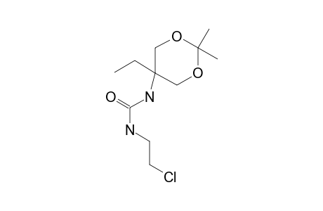 3-(2-chloroethyl)-1-(5-ethyl-2,2-dimethyl-1,3-dioxan-5-yl)urea