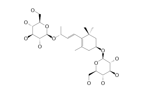 3R,9R,7E-MEGASTIGMA-5,7-DIENE-3,9-DIOL-3,9-DI-O-BETA-D-GLUCOPYRANOSIDE;PLATANIONOSIDE_B