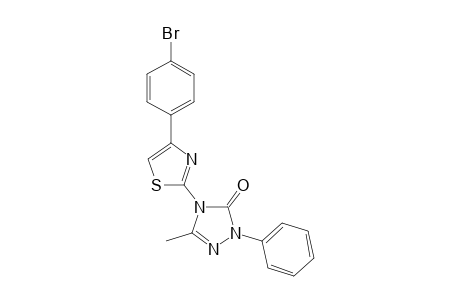 4-[4-(p-Bromophenyl)thiazol-2-yl]-5-methyl-2-phenyl-2,4-dihydro-3H-1,2,4-triazol-3-one