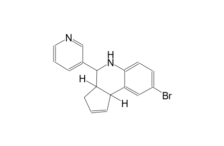 3H-cyclopenta[c]quinoline, 8-bromo-3a,4,5,9b-tetrahydro-4-(3-pyridinyl)-, (3aS,4R,9bR)-