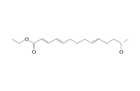 (13-S,2-E,4-E,9-E)-ETHYL_13-HYDROXY-2,4,9-TETRADECATRIENOATE