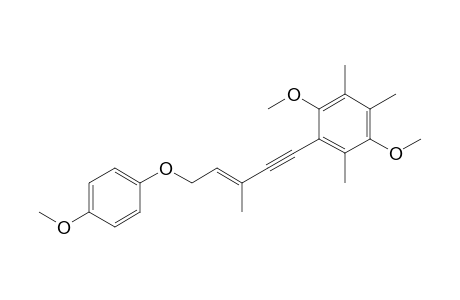 (E)-1-[5-(4-Methoxyphenyloxy)-3-methylpent-3-en-1-yn-1-yl]-2,5-dimethoxy-3,4,6-trimethylbenzene