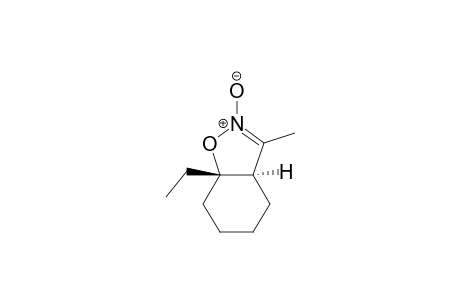 (3aR,7aS)-7a-ethyl-3-methyl-2-oxidanidyl-4,5,6,7-tetrahydro-3aH-1,2-benzoxazol-2-ium