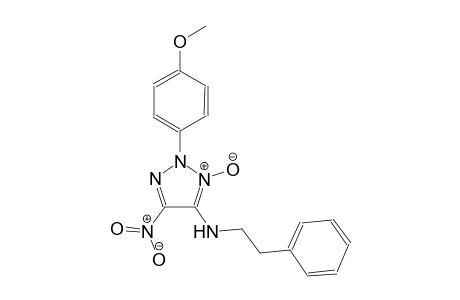 N-[2-(4-methoxyphenyl)-5-nitro-3-oxido-2H-1,2,3-triazol-4-yl]-N-(2-phenylethyl)amine