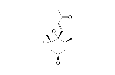 (E)-4-[(1'S,4'R,6'S)-1',4'-DIHYDROXY-2',2',6'-TRIMETHYLCYClOHEXYL)-3-BUTEN-2-ONE;(+)-EPIBOSCIALIN