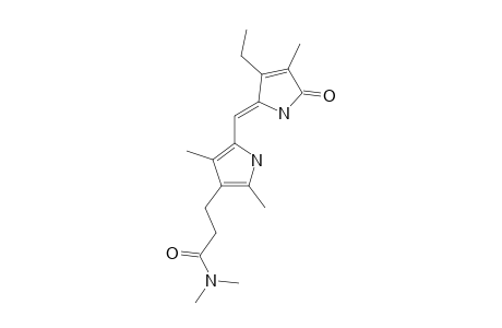 5-[(1,5-DIDEHYDRO-3-ETHYL-4-METHYL-5-OXO-2H-PYRROL-2-YLIDENE)-METHYL]-2,4-DIMETHYL-1H-PYRROL-3-PROPANOIC-ACID-DIMETHYLAMIDE;XANTHOBILIRUBINIC-ACID-DIMETHYLAMID