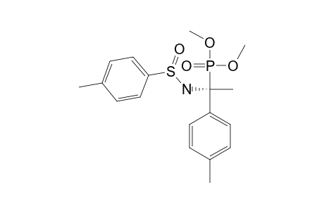 (S(S),R)-(+)-O,O-DIMETHYL-N-(PARA-TOLUENESULFINYL)-2-AMINO-2-(PARA-TOLUENE)-ETHYLPHOSPHONATE