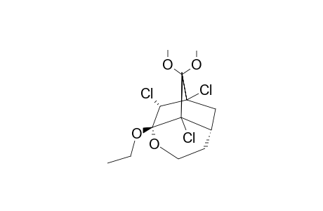 (+/-)-(1R*,5S*,7S*,9S*,10S*)-7,9,10-TRICHLORO-1-ETHOXY-2-OXATRICYCLO-[5.2.1.0(2,6)]-DECAN-8-ONE-DIMETHYLKETAL