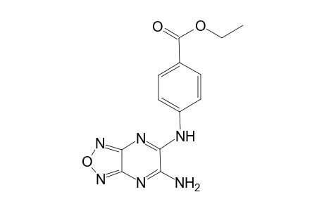 Benzoic acid, 4-(6-amino-1,2,5-oxadiazolo[3,4-b]pyrazin-5-ylamino)-, ethyl ester