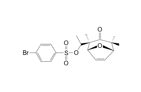 (1RS,2RS,5SR,1'SR)-2-[1'-(4-BROMOPHENYLSULFONYLOXY)-ETHYL]-2,4,4-TRIMETHYL-8-OXABICYCLO-[3.2.1]-OCT-6-EN-3-ONE