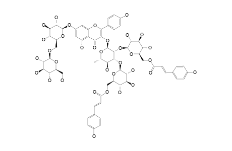 #30;TERNATUMOSIDE-XVII;KAEMPFEROL-3-O-[BETA-D-6-O-[4-HYDROXY-(E)-CINNAMOYL]-GLUCOPYRANOSYL-(1->3)]-BETA-D-6-O-[4-HYDROXY-(E)-CINNAMOYL]-GLUCOPYRANOSYL-(