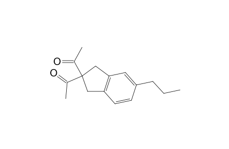 Ethanone, 1,1'-[1,3-dihydro-5-propyl-2H-inden-2-ylidene]bis-