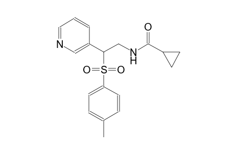 cyclopropanecarboxamide, N-[2-[(4-methylphenyl)sulfonyl]-2-(3-pyridinyl)ethyl]-