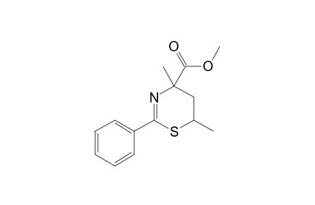 METHYL-5,6-DIHYDRO-4,6-DIMETHYL-2-PHENYL-1,3(4H)-THIAZIN-4-CARBOXYLATE