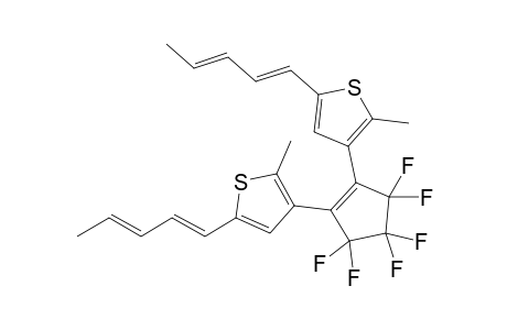 3-[3,3,4,4,5,5-hexafluoro-2-[2-methyl-5-[(1E,3E)-penta-1,3-dienyl]-3-thienyl]cyclopenten-1-yl]-2-methyl-5-[(1E,3E)-penta-1,3-dienyl]thiophene