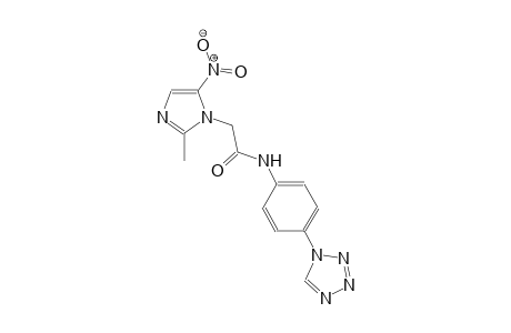 2-(2-methyl-5-nitro-1H-imidazol-1-yl)-N-[4-(1H-tetraazol-1-yl)phenyl]acetamide