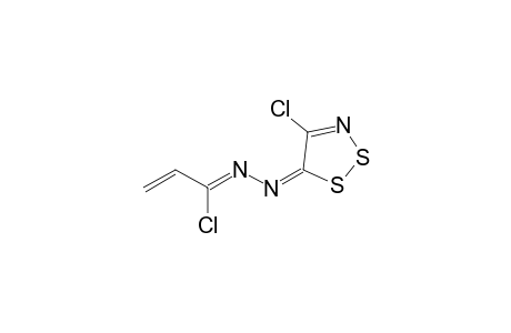 3-Chloro-1-(4-chloro-5H-1,2,3-dithiazol-5-ylidene)-1,2-diazapenta-2,4-diene