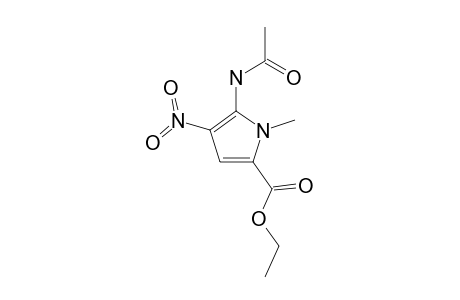 5-ACETYLAMINO-1-METHYL-4-NITROPYRROL-2-CARBONSAEURE-ETHYLESTER