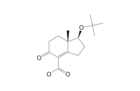 (+/-)-1-BETA-TERT.-BUTOXY-7A-BETA-METHYL-5-OXO-2,3,5,6,7,7A-HEXAHYDRO-1H-INDENE-4-CARBOXYLIC-ACID