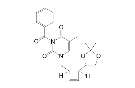 3-BENZOYL-1-[[(1R,4S)-4-[(4S)-2,2-DIMETHYL-1,3-DIOXOLAN-4-YL]-CYCLOBUT-2-EN-1-YL]-METHYL]-THYMINE