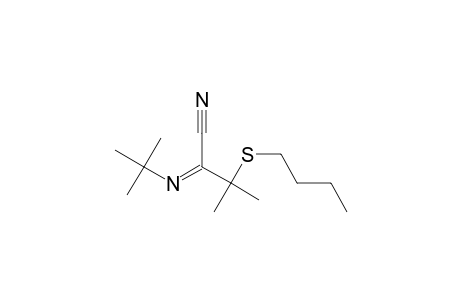 2-Methyl-N-t-butyl-2-n-butylthiopropanimidoyl cyanide