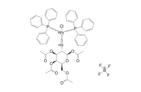 TRANS-CHLORO-(1,3,4,6-TETRA-O-ACETYL-2-DESOXY-2-ISOCYANO-BETA-D-GLUCOSE)-BIS-(TRIPHENYLPHOSPHANE)-PLATIN-(2)-TETRAFLUOROBORATE