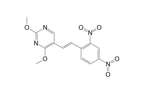 2,4-DIMETHOXY-5-[(E)-2-(2,4-DINITROPHENYL)-ETHENYL]-PYRIMIDINE