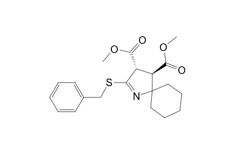 1-Azaspiro[4.5]dec-1-ene-3,4-dicarboxylic acid, 2-[(phenylmethyl)thio]-, dimethyl ester, trans-