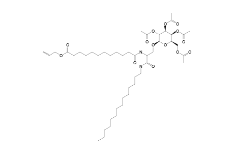 3-O-(2,3,4,6-TETRA-O-ACETYL-BETA-D-GALACTOPYRANOSYL)-N-(11-ALLYLOXYCARBONYL-UNDECANOYL)-L-SERINE-TETRADECANAMIDE