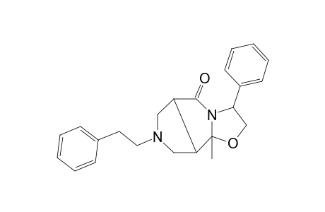 5-(2-Phenylethyl)-8-methyl-11-phenyl-1,5-diaza-9-oxatricyclic[6.3.0.0(3,7)]undecan-2-one