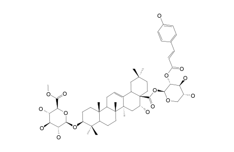 TRAGOPOGONSAPONIN-B;3-O-BETA-[6-O-METHYL-GLUCURONOPYRANOSYL]-ECHINOCYSTIC-ACID-28-O-[(2-COUMAROYLOXY)-XYLOPYRANOSYL]-ESTER