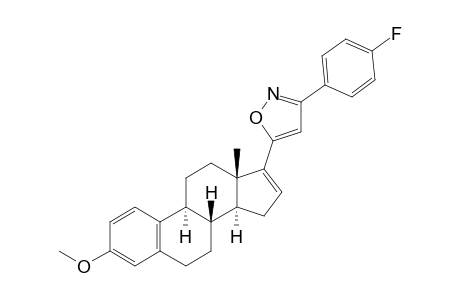 3-METHOXY-17-ALPHA-[3'-(4''-FLUORO)-PHENYL-ISOXAZOL-5'-YL]-ESTRA-1,3,5(10),16-TETRAENE