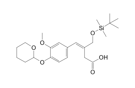 (E)-3-tert-Butyldimethylsiloxymethyl-4-(3-methoxy-4-tetrahydropyranyloxyphenyl)butenoic acid