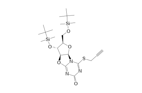 6-PROPARGYLTHIO-3',5'-BIS-(O-TERT.-BUTYLDIMETHYLSILYL)-BETA-D-ARABINOFURANO-[1',2':4,5]-OXAZOLO-S-TRAZINE-4-ONE