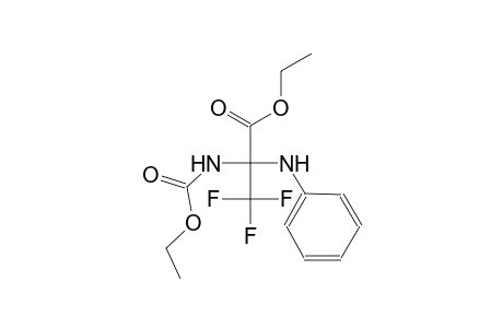 Propanoic acid, 2-[(ethoxycarbonyl)amino]-3,3,3-trifluoro-2-(phenylamino)-, ethyl ester