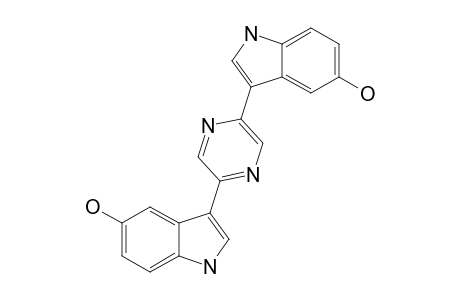 ALOCASIN-A;2,5-BIS-(5'-HYDROXY-INDOL-3'-YL)-PYRAZINE