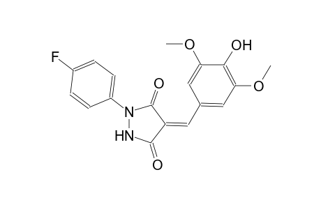 3,5-pyrazolidinedione, 1-(4-fluorophenyl)-4-[(4-hydroxy-3,5-dimethoxyphenyl)methylene]-, (4Z)-