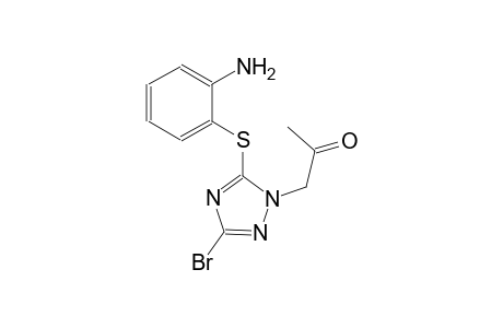 2-propanone, 1-[5-[(2-aminophenyl)thio]-3-bromo-1H-1,2,4-triazol-1-yl]-