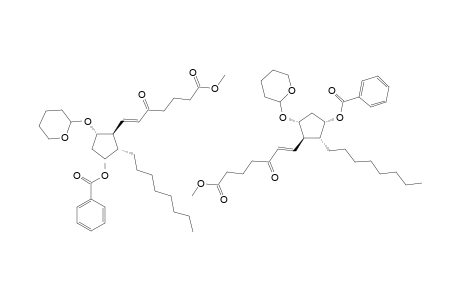 (+/-)-1-ALPHA-BENZOYLOXY-3-BETA-[6-METHOXYCARBONYL-3-OXO-(1E)-HEXENYL]-2-ALPHA-OCTYL-4-ALPHA-(2-TETRAHYDROPYRANYLOXY)-CYClOPENTANE