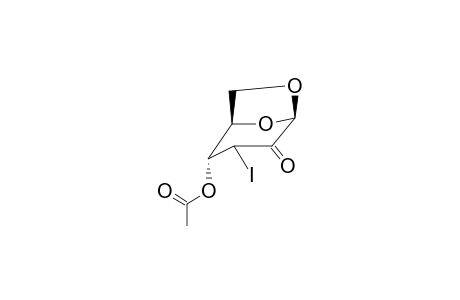 1,6-ANHYDRO-2,3-DIDEOXY-3-IODO-4-O-ACETYL-BETA-D-ERYTHRO-HEXOPYRANOS-2-ULOSE