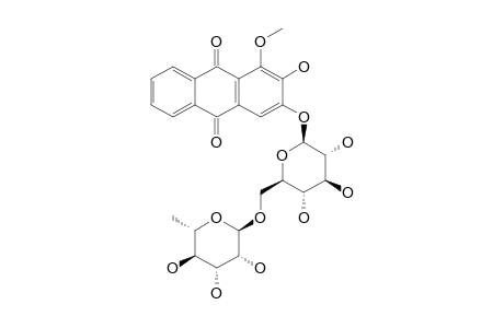 ANTHRAGALLOL-1-METHYLETHER-3-O-RUTINOSIDE