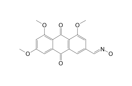 4,5,7-TRIMETHOXY-9,10-DIOXO-9,10-DIHYDRO-ANTHRACENE-2-CARBALDEHYDE-OXIME