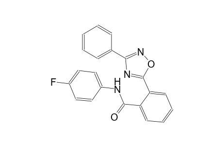 N-(4-fluorophenyl)-2-(3-phenyl-1,2,4-oxadiazol-5-yl)benzamide